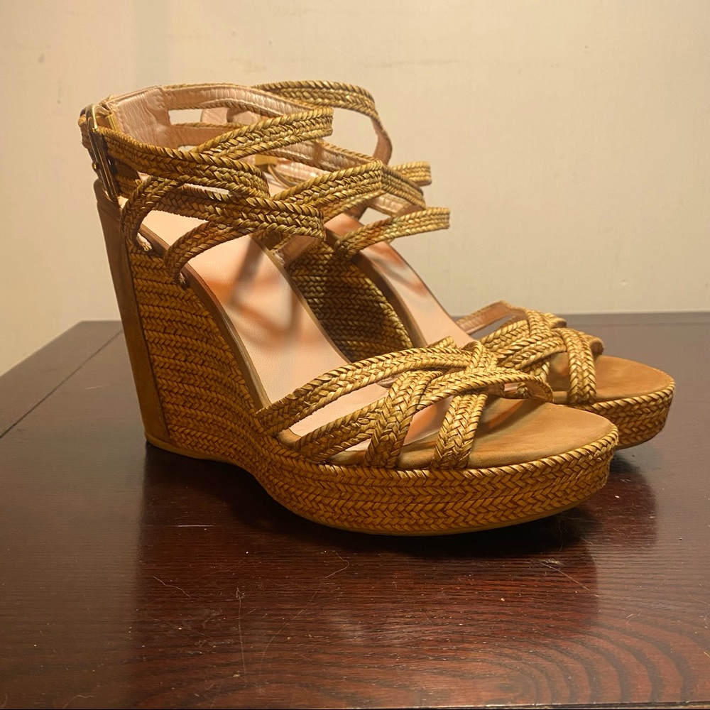 Stuart Weitzman ~ Strappy Wedges Size 10 - image 1